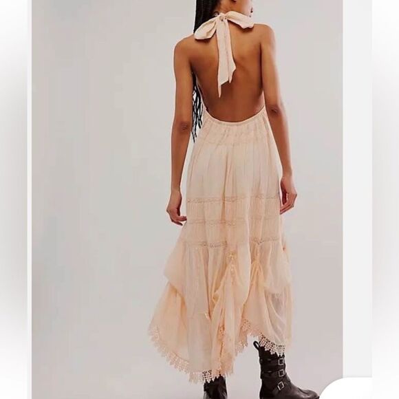 Free People White/Ivory  NWT
Sunflower Afternoon Bustle
Midi Dress Small - Picture 2 of 8